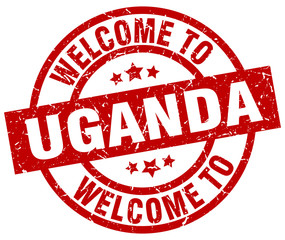 welcome to Uganda red stamp