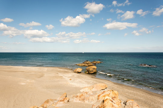 Alcaidesa Nude Beach at southern spain, Cadiz