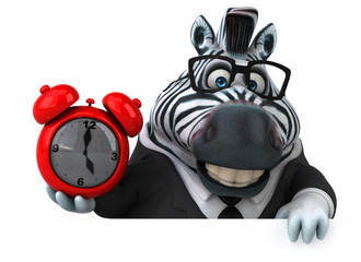 Fun zebra - 3D Illustration