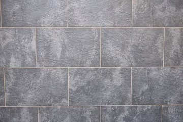 Naklejka premium Brick wall texture, grey blocks 