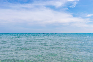 The Endless Sea and Sky at Khao Laem Ya–Mu Ko Samet National Park in the Gulf of Thailand off the coastline of Rayong, Thailand