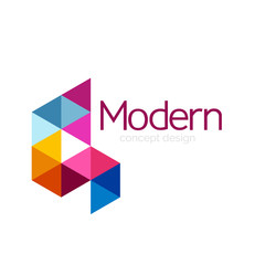 Triangle shape design abstract business logo icon design. Company logotype branding emblem idea