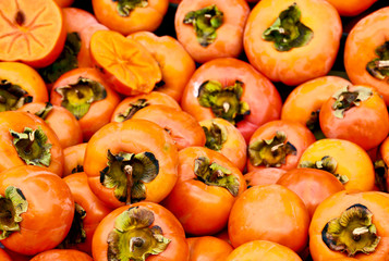 A lot of Persimmon or Persimon in the market  with full frame.