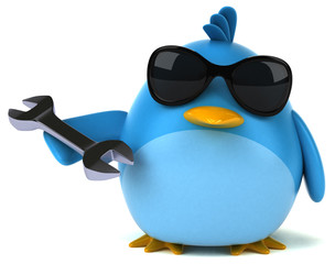 Blue bird - 3D Illustration