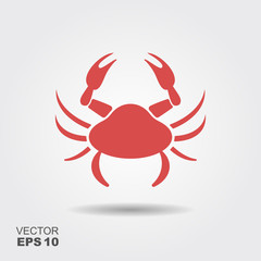 Crab vector icon