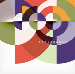 Fototapeta premium Modern circle abstract background