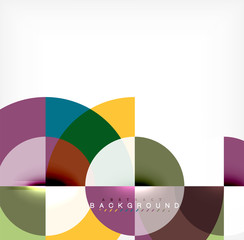 Obraz premium Modern circle abstract background