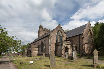 Fototapeta na wymiar St Mary's church in the beautiful village of Usk, south Wales, UK