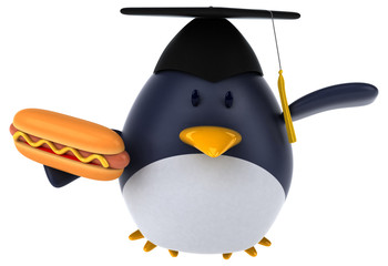 Fun penguin - 3D Illustration