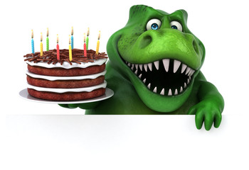 Fun Trex - 3D Illustration © Julien Tromeur