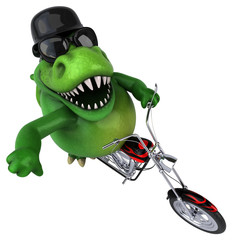 Fun trex - 3D Illustration © Julien Tromeur