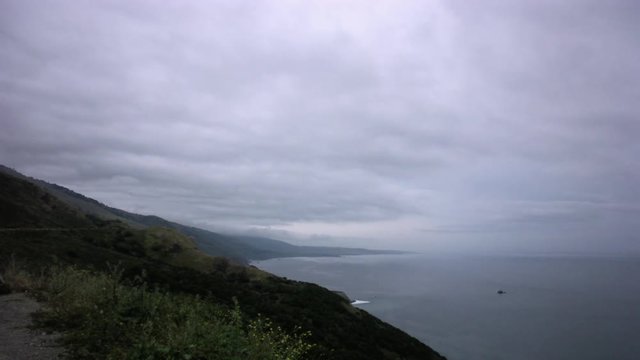 Timelapse of Pacific Ocean coast California