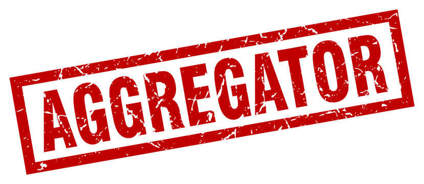 square grunge red aggregator stamp