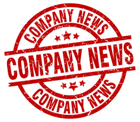 company news round red grunge stamp