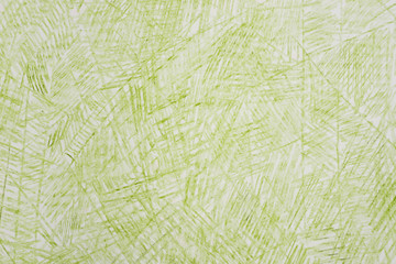 green crayon drawings on  paper background texture