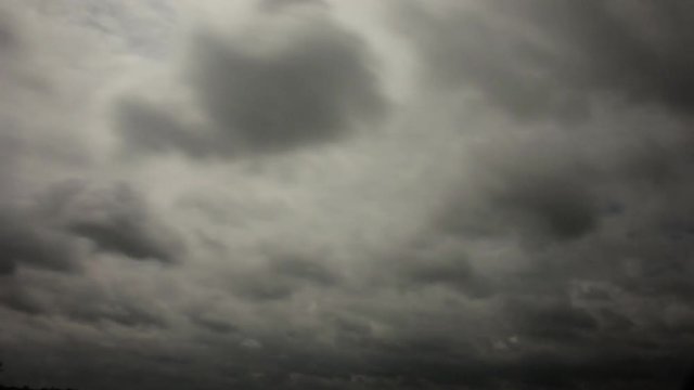 Timelapse of nimbostratus clouds in cloudy day