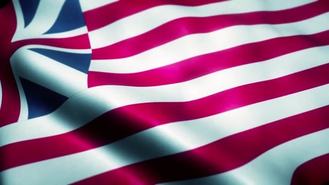 Waving Flag of the United States 1776-1777