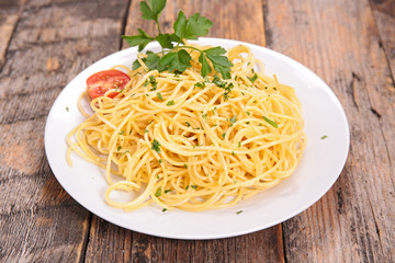 plate of spaghetti