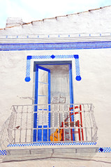 Hausbemalung, Calella de Palafrugell, Costa Brava, Spanien