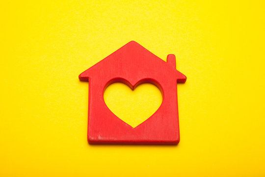 Sweet Love Home Concept, Heart Decor.