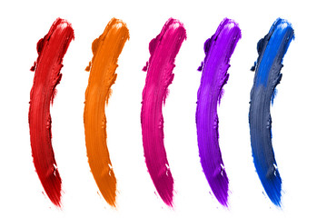 cosmetic lipstick collection paint color swatch set