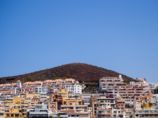 Fototapeta na wymiar Los Cristianos resort in Tenerife, Canary Islands, Spain