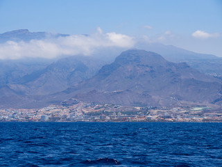 Los Cristianos resort in Tenerife, Canary Islands, Spain