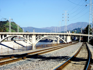 Fototapeta premium Los Angeles River scene