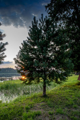 Sunset on the lake