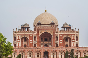 Fototapeta na wymiar Indien- Delhi- Grabmal des Humayun