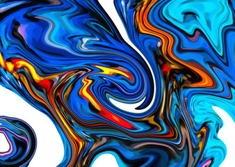 Abstract texture background. Marble creative art. Digital painting colorful artwork. Acrylic psychedelic drawing.