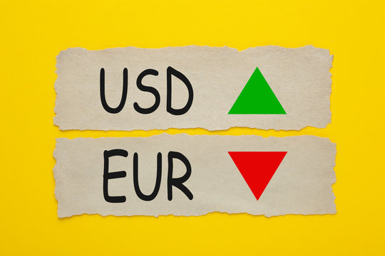 USD EUR Concept