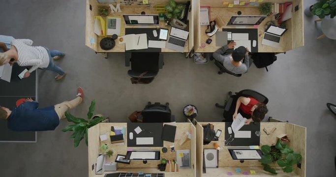 young multi ethnic business team working in relaxed office colleague playing ping pong employees networking brainstorming creative ideas top view