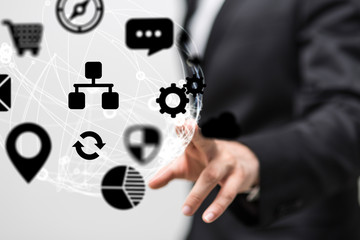 device media in hand