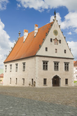 Naklejka premium Slovakia, Bardejov, Market Square, Town Hall