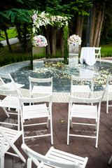 Wedding arch for ceremony