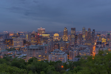Fototapeta na wymiar Canada Montreal night view