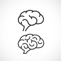 Human brain vector icon