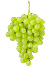Green grape, isolated on white background, clipping path, full depth of field