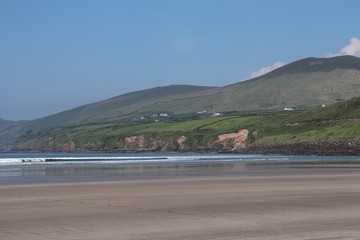 Irlande - Presqu'ile de Dingle - La plage de sable fin de Inch