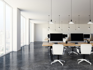 Luxury white office minimalistic style