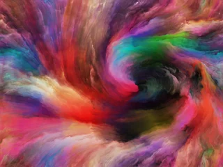 Foto op Plexiglas Mix van kleuren Lagen verf