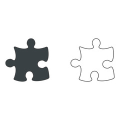 Obraz premium Puzzle Vector icon