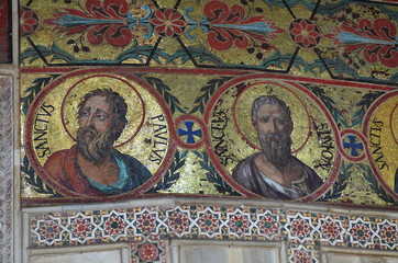 Interior of the Capella Palatina in Palazzo dei Normanni (Norman Palace) - Palermo - Sicily - Italy