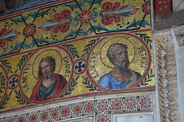 Interior of the Capella Palatina in Palazzo dei Normanni (Norman Palace) - Palermo - Sicily - Italy