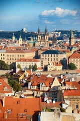Obraz premium Prague skyline rooftop view