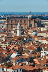 Fototapeta na wymiar Venice skyline viewed from above