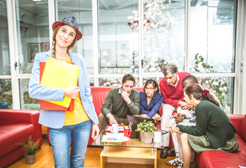 Obraz premium Creative team working in the office