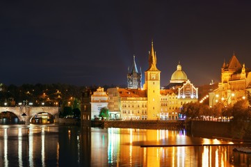 Obraz na płótnie Canvas Prague at night
