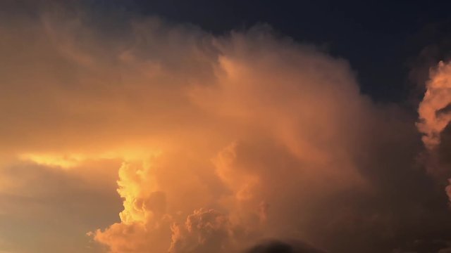 This is a time lapse of the sky during sunset